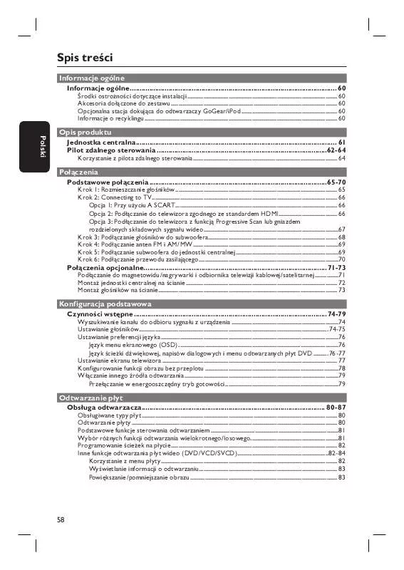 Mode d'emploi PHILIPS HTS6600