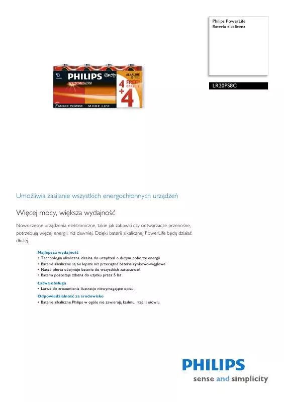 Mode d'emploi PHILIPS LR20PS8C