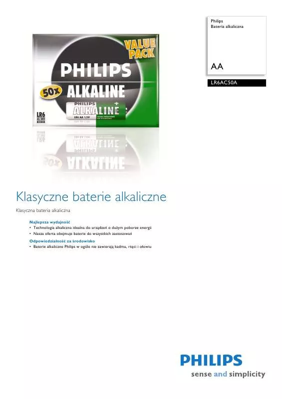 Mode d'emploi PHILIPS LR6AC50A