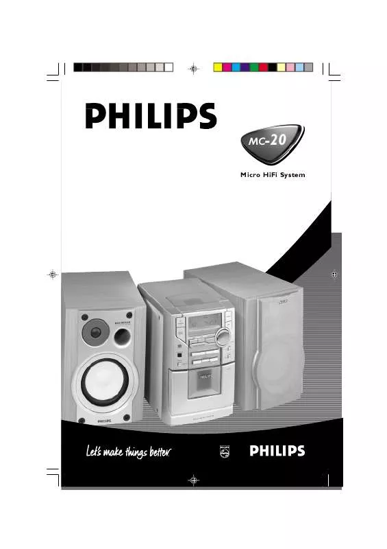 Mode d'emploi PHILIPS MC-20