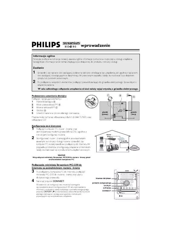 Mode d'emploi PHILIPS MC-I200