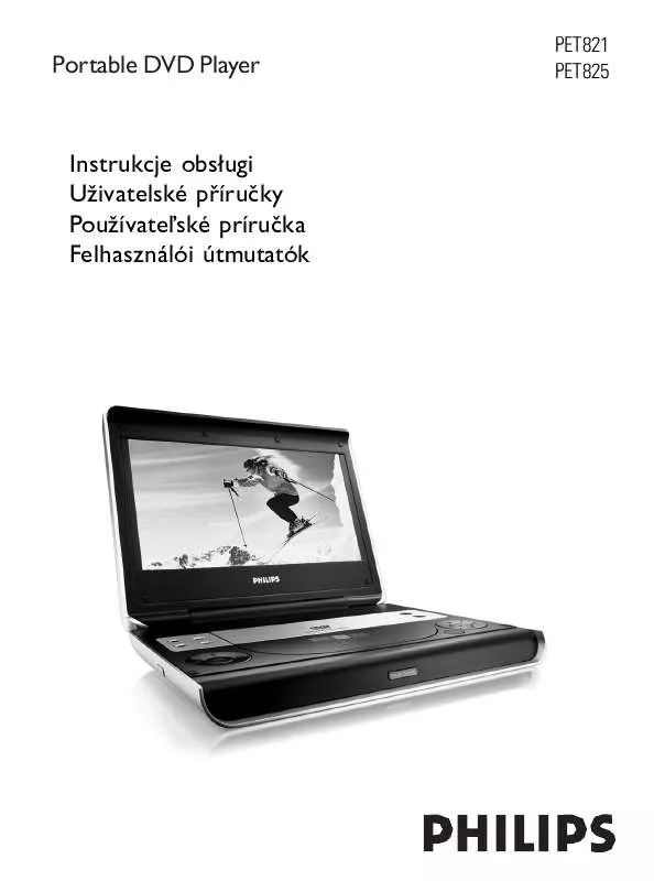 Mode d'emploi PHILIPS PET825