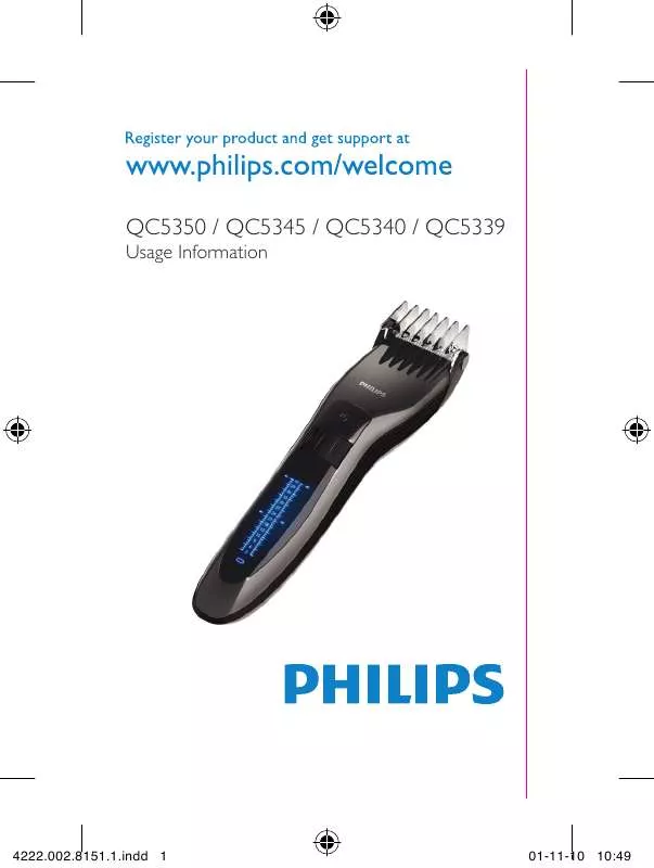 Mode d'emploi PHILIPS QC5340