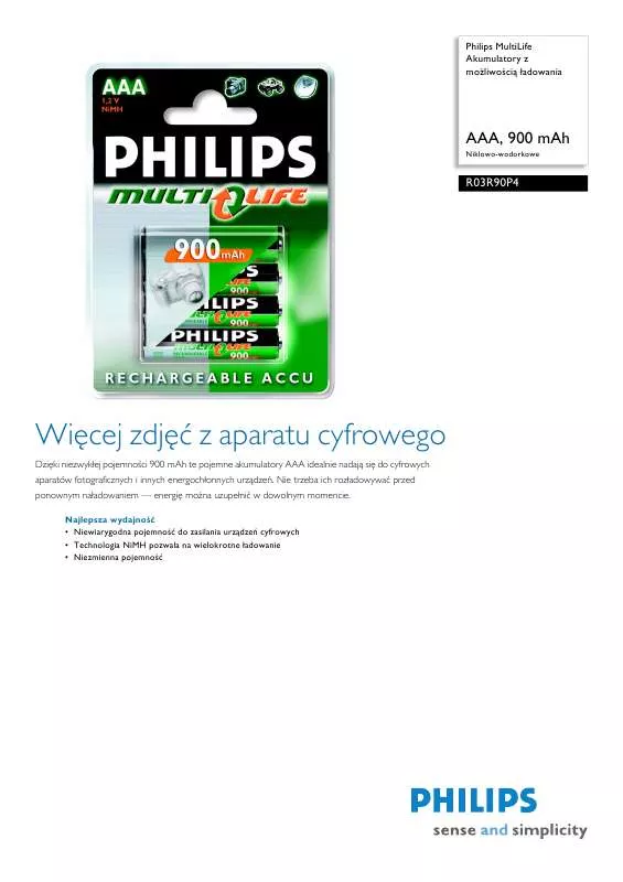 Mode d'emploi PHILIPS R03R90P4