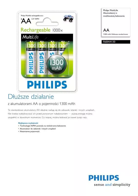 Mode d'emploi PHILIPS R6B4A130