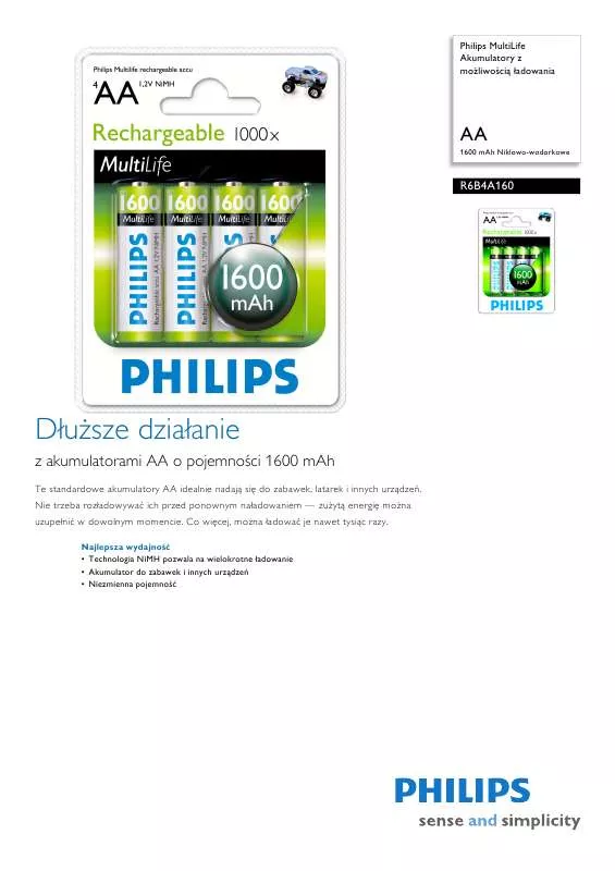 Mode d'emploi PHILIPS R6B4A160