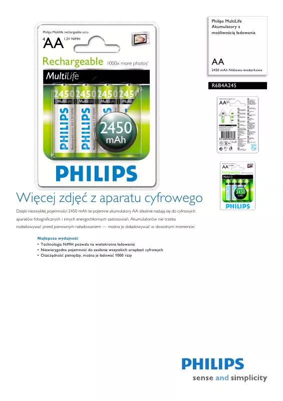 Mode d'emploi PHILIPS R6B4A245