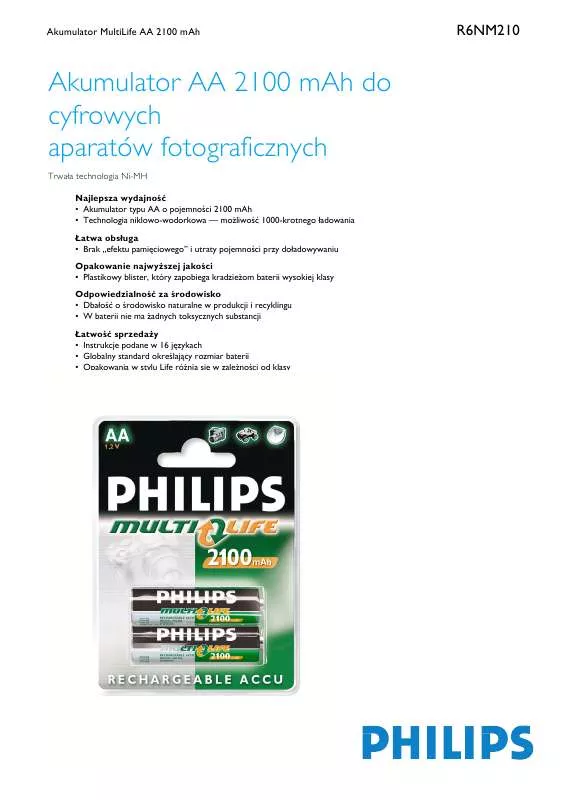 Mode d'emploi PHILIPS R6NM210