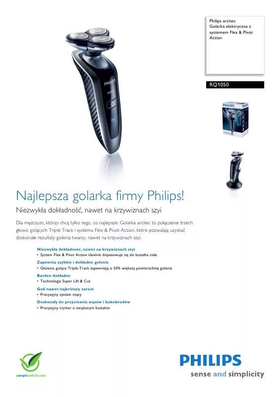 Mode d'emploi PHILIPS RQ 1050