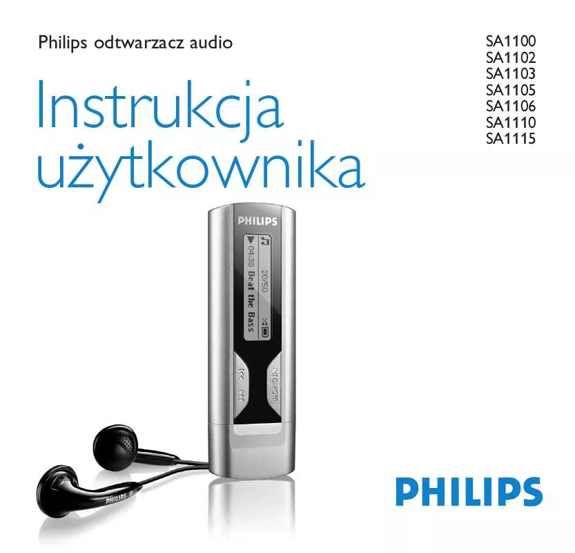 Mode d'emploi PHILIPS SA1100