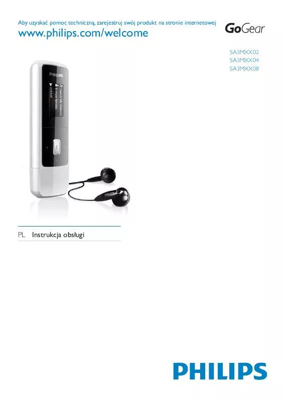 Mode d'emploi PHILIPS SA3MXX04BW