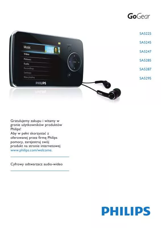 Mode d'emploi PHILIPS SA5285