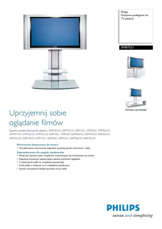 Mode d'emploi PHILIPS SF007521