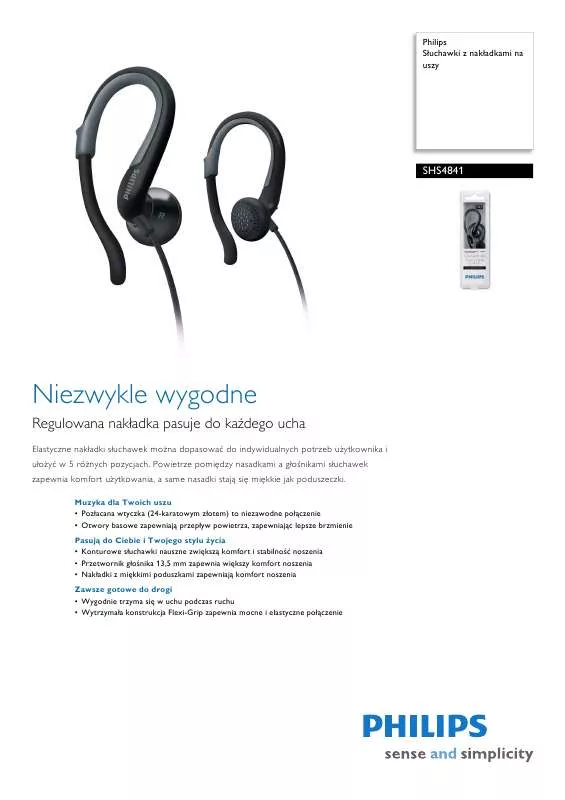 Mode d'emploi PHILIPS SHE3575YB