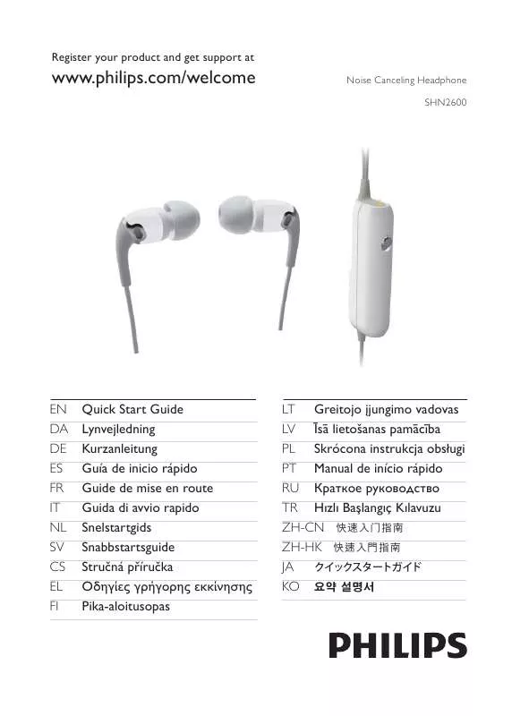 Mode d'emploi PHILIPS SHN-2600