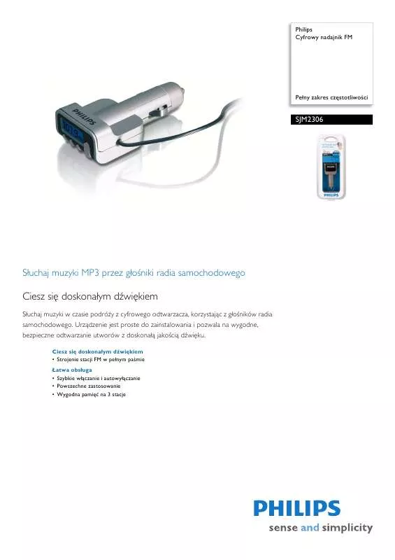 Mode d'emploi PHILIPS SJM2306