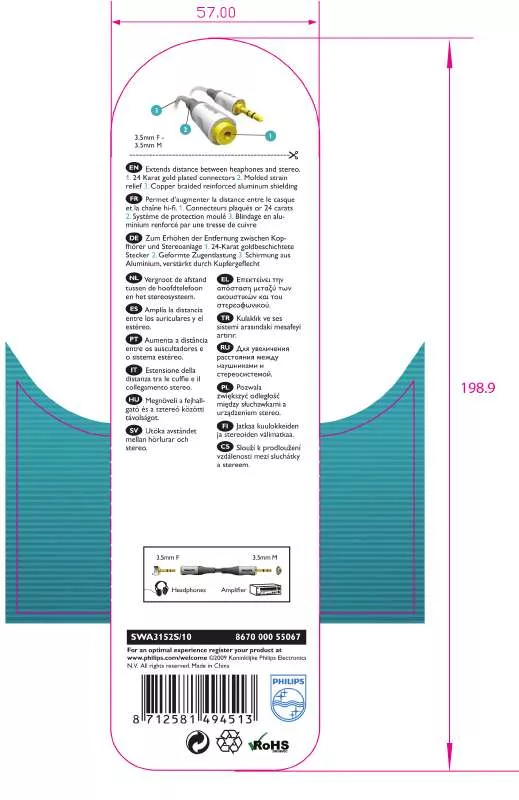 Mode d'emploi PHILIPS SWA3152S