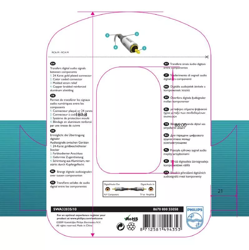 Mode d'emploi PHILIPS SWA3203S