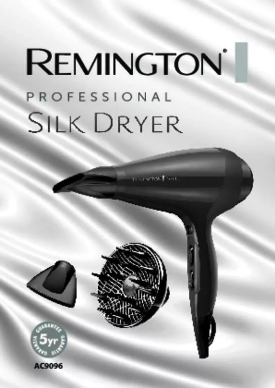 Mode d'emploi REMINGTON AC9096 SILK