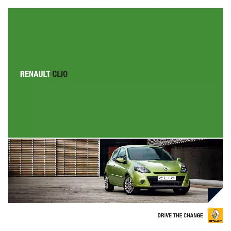 Mode d'emploi RENAULT CLIO