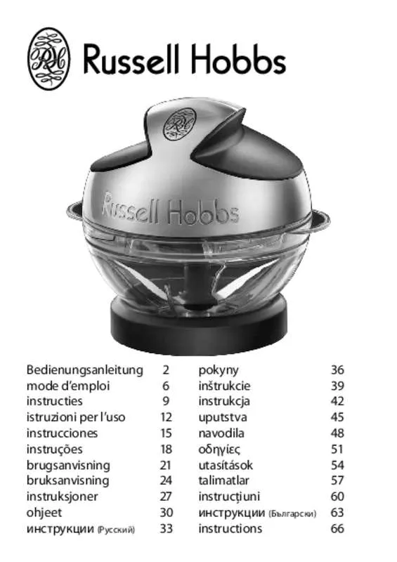 Mode d'emploi RUSSELL HOBBS 18272-56