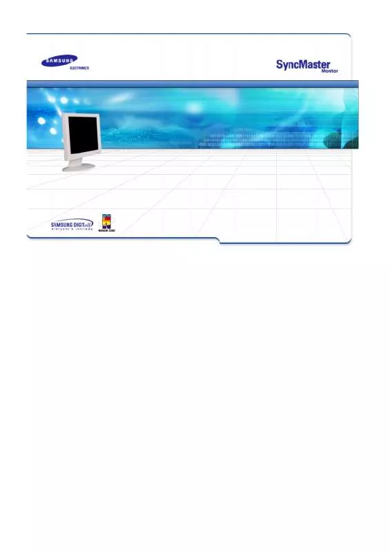 Mode d'emploi SAMSUNG SYNCMASTER 171B