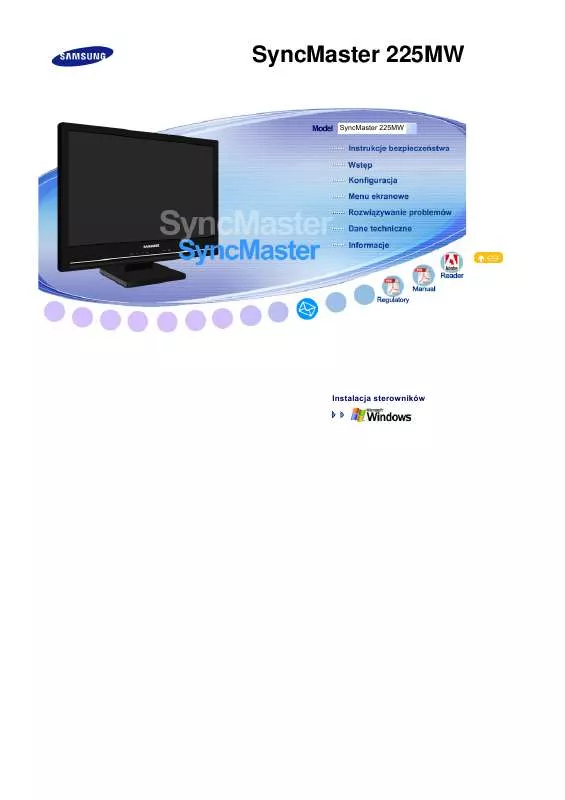 Mode d'emploi SAMSUNG SYNCMASTER 225MW