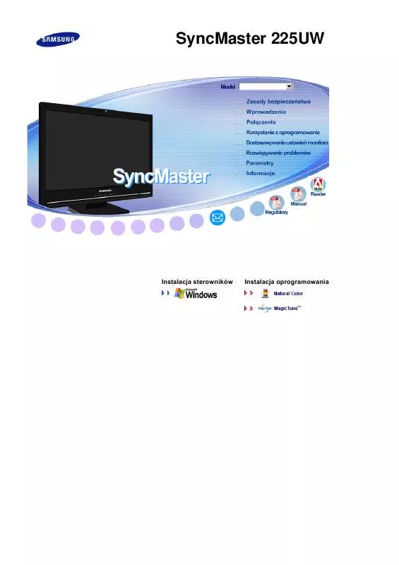 Mode d'emploi SAMSUNG SYNCMASTER 225UW