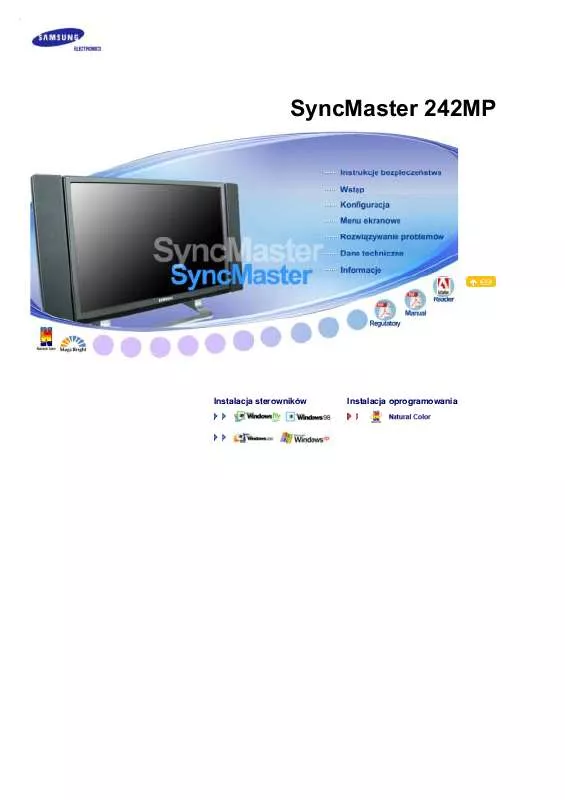 Mode d'emploi SAMSUNG SYNCMASTER 242MP