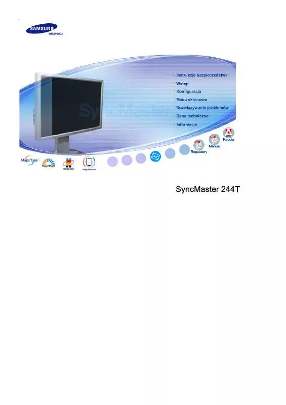 Mode d'emploi SAMSUNG SYNCMASTER 244T