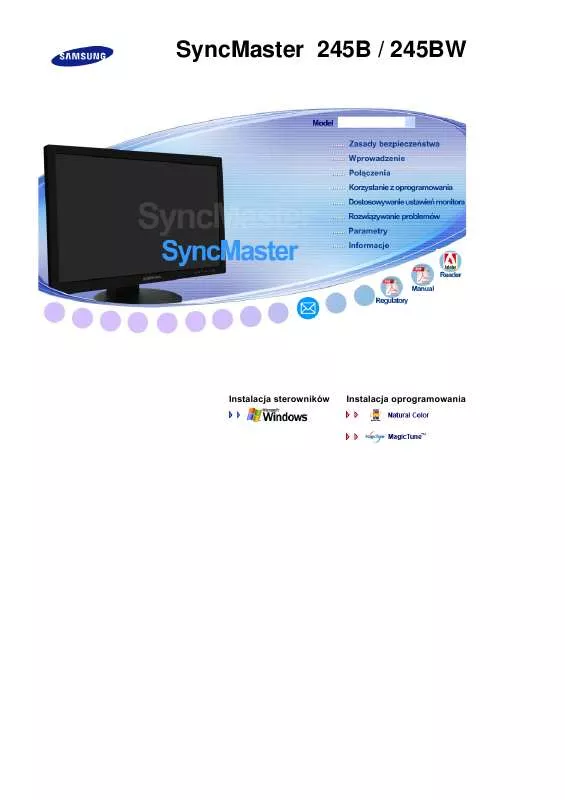 Mode d'emploi SAMSUNG SYNCMASTER 245B