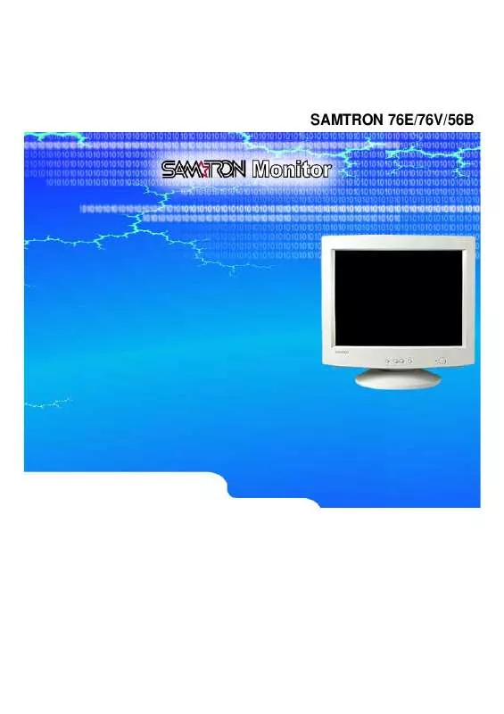 Mode d'emploi SAMSUNG SYNCMASTER 56B