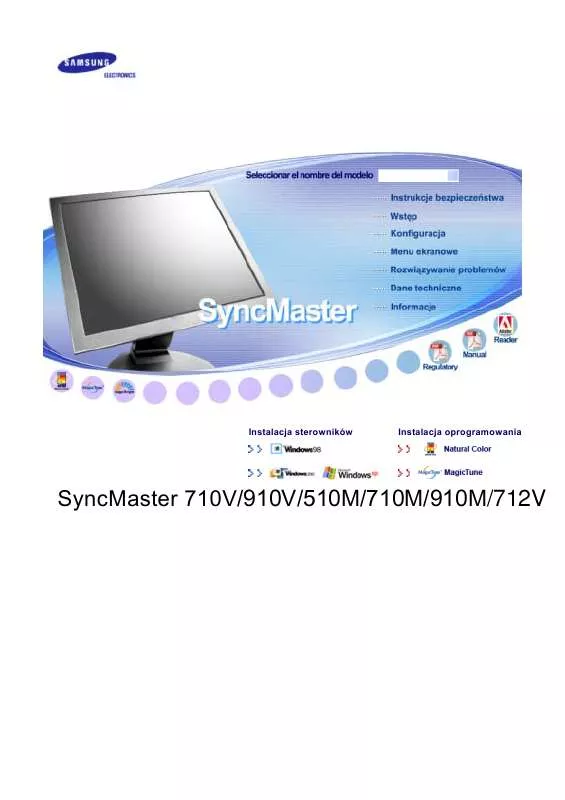 Mode d'emploi SAMSUNG SYNCMASTER 710M