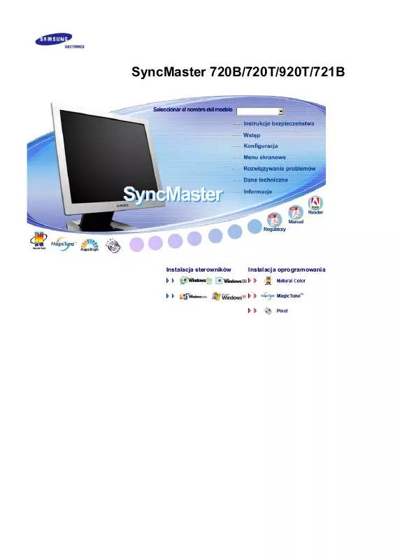 Mode d'emploi SAMSUNG SYNCMASTER 721S