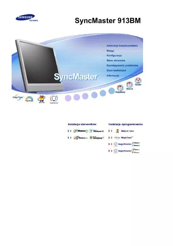 Mode d'emploi SAMSUNG SYNCMASTER 913BM