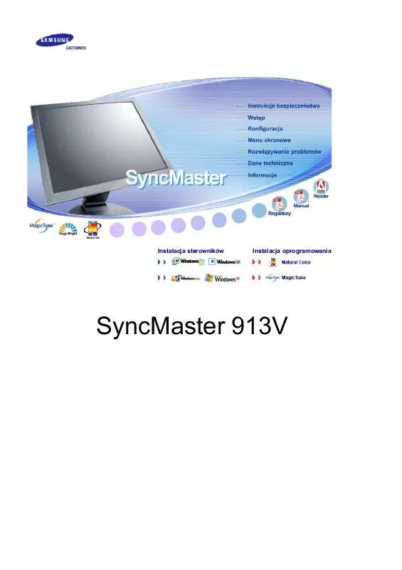 Mode d'emploi SAMSUNG SYNCMASTER 913V