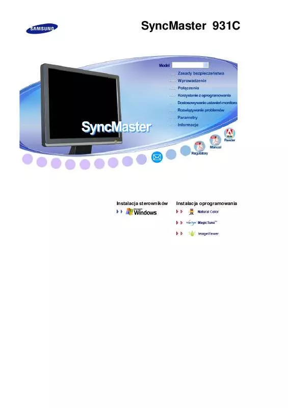 Mode d'emploi SAMSUNG SYNCMASTER 931C