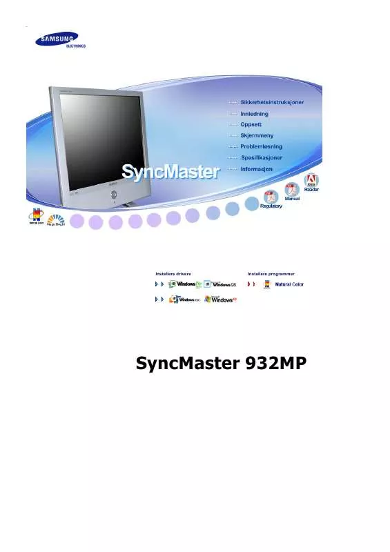 Mode d'emploi SAMSUNG SYNCMASTER 932MP