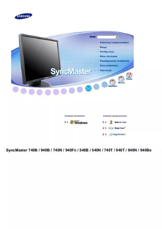 Mode d'emploi SAMSUNG SYNCMASTER 940FN