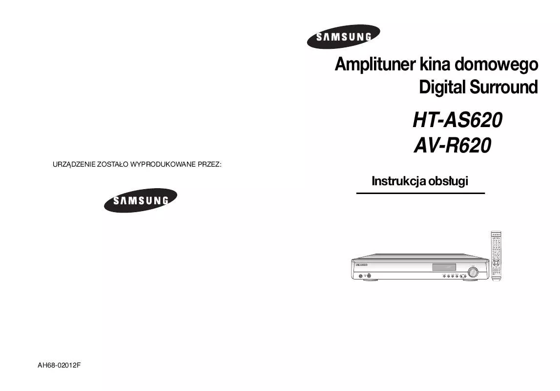 Mode d'emploi SAMSUNG AV-R620R