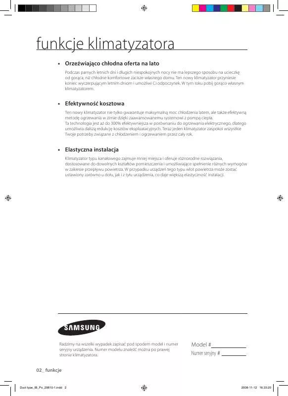 Mode d'emploi SAMSUNG AV-XDSH036EE