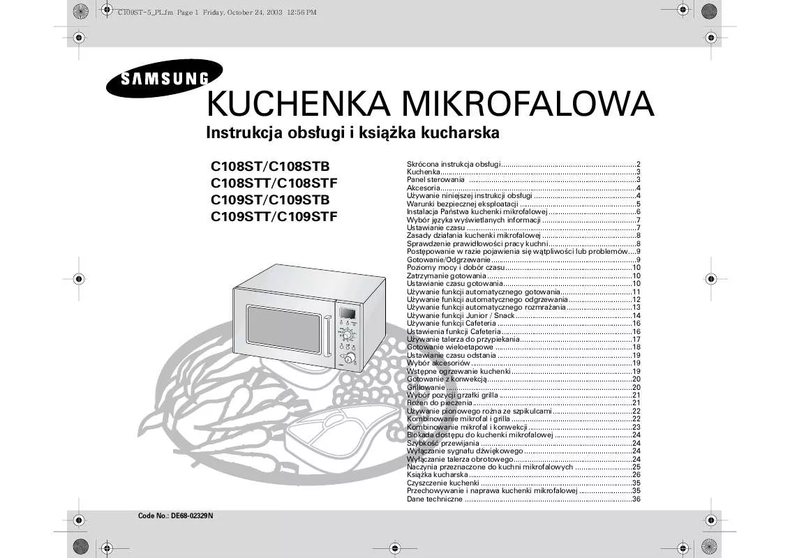 Mode d'emploi SAMSUNG C108STF-5