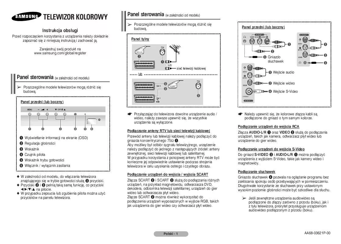 Mode d'emploi SAMSUNG CW-21A113N