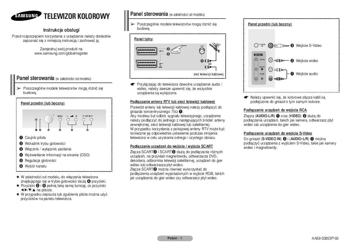 Mode d'emploi SAMSUNG CW-29Z504N