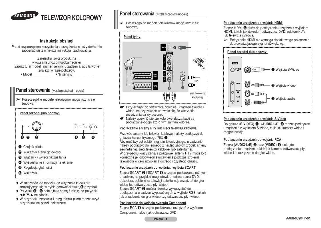 Mode d'emploi SAMSUNG CW-29Z508P