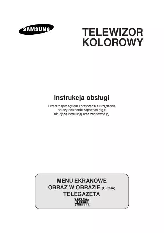 Mode d'emploi SAMSUNG CW-29Z068T