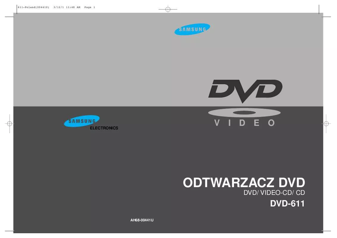 Mode d'emploi SAMSUNG DVD-611/XEO