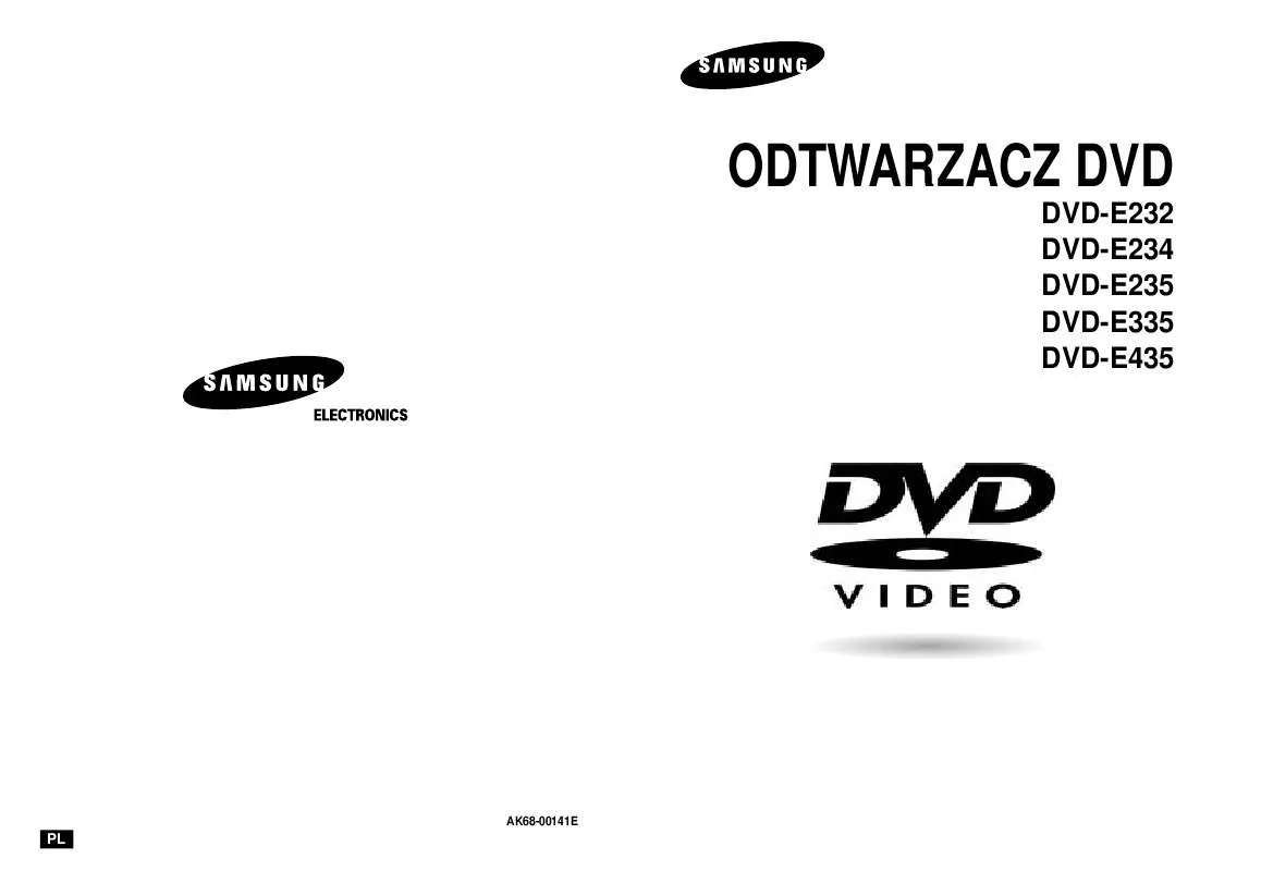 Mode d'emploi SAMSUNG DVD-E232