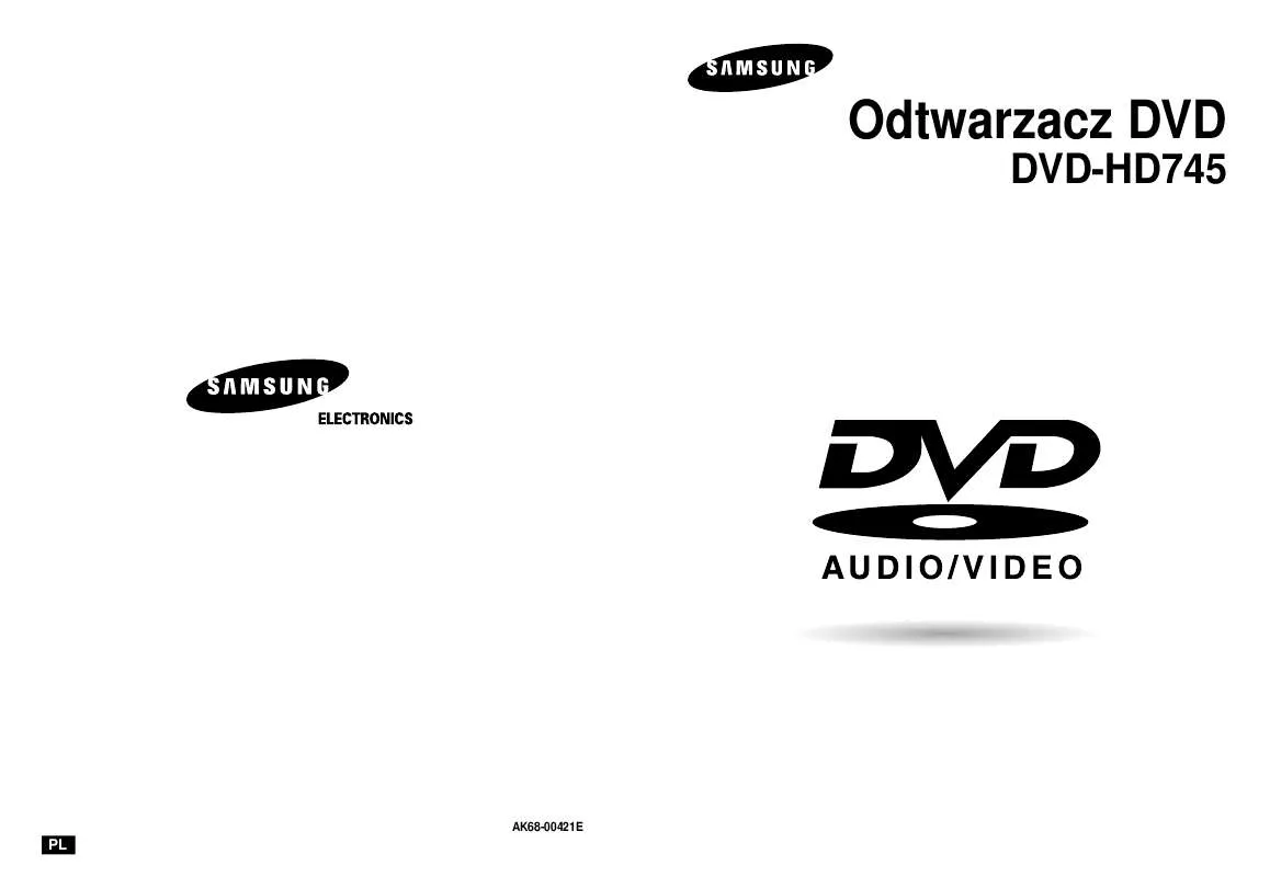 Mode d'emploi SAMSUNG DVD-HD745