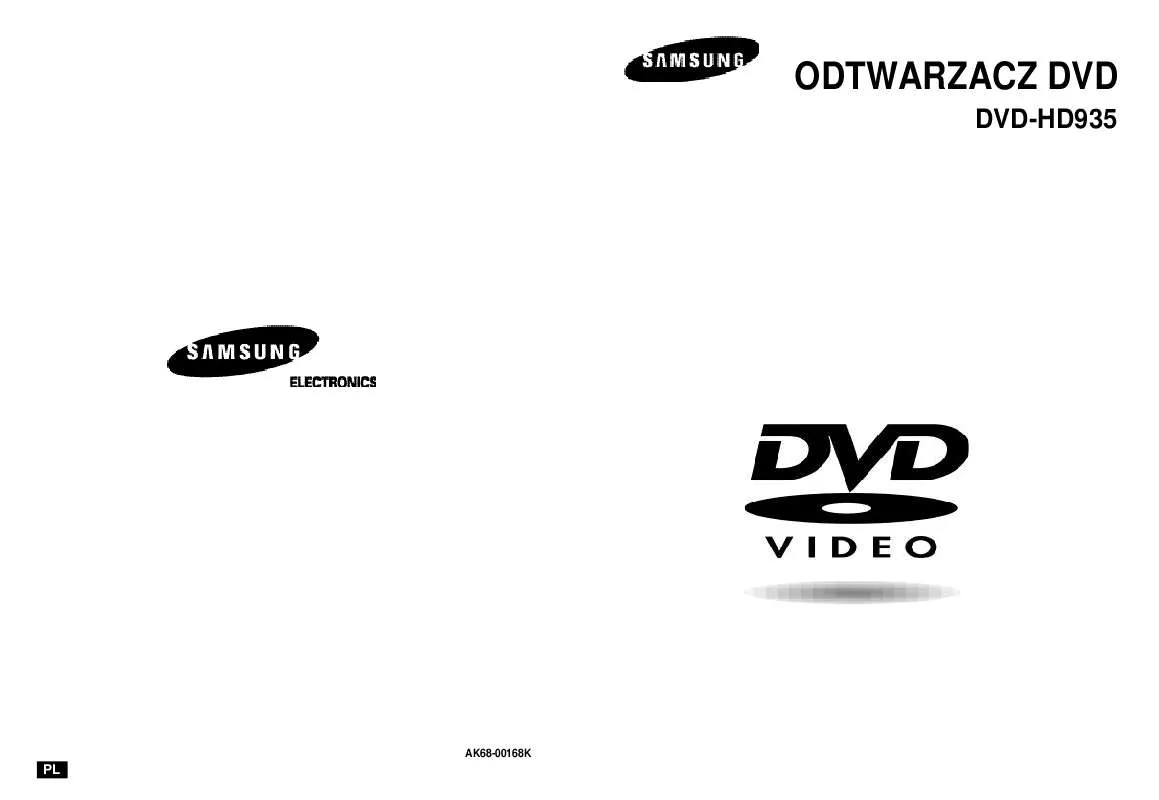 Mode d'emploi SAMSUNG DVD-HD935